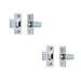 PACK Premium Adjustable Rollerbolt Catches with Nylon Roller Polished Chrome Finish 36mm (1)