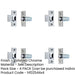 PACK Premium Adjustable Rollerbolt Catches with Nylon Roller Polished Chrome Finish 36mm-1