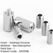 Polished Chrome Locking Sash Stop Secure Windows Window Fastener-1