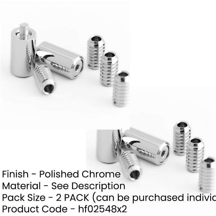 PACK Polished Chrome Locking Sash Stop Secure Windows Window Fastener (1)-1