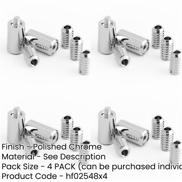 PACK Polished Chrome Locking Sash Stop Secure Windows Window Fastener-1