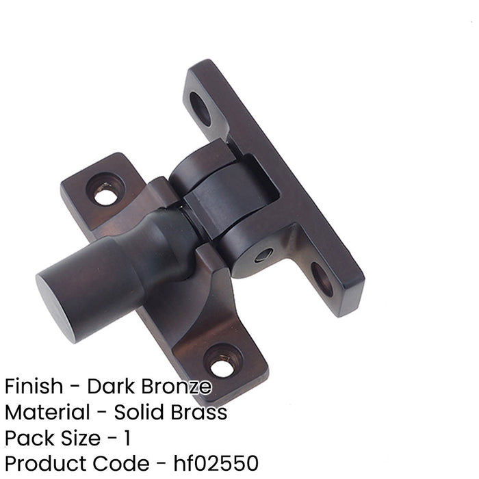 Elegant Dark Bronze Fasteners Pattern Home Décor Window Fastener-1