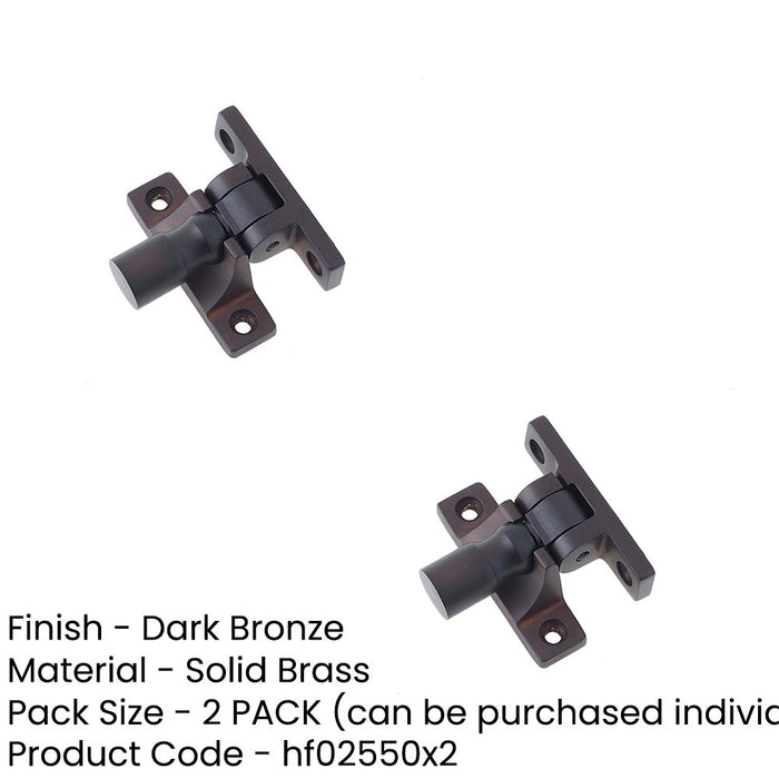 PACK Elegant Dark Bronze Fasteners Pattern Home Décor Window Fastener (1)-1