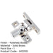 Stylish Polished Nickel Fasteners with Unique Pattern Window Fastener-1