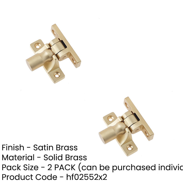 PACK Elegant Satin Brass Fasteners with Unique Pattern Window Fastener (1)-1