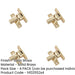 PACK Elegant Satin Brass Fasteners with Unique Pattern Window Fastener-1