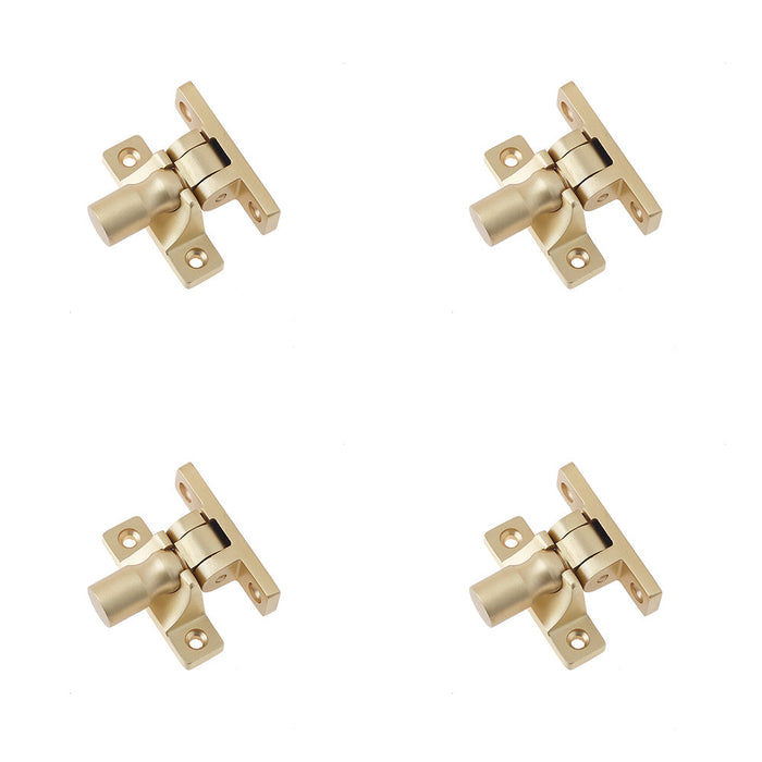 PACK Elegant Satin Brass Fasteners with Unique Pattern Window Fastener