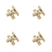 PACK Elegant Satin Brass Fasteners with Unique Pattern Window Fastener