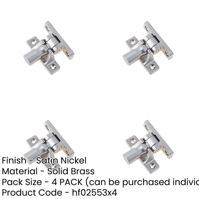 PACK Satin Nickel Fasteners Pattern Versatile Home Decor Window Fastener-1