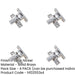 PACK Satin Nickel Fasteners Pattern Versatile Home Decor Window Fastener-1