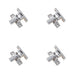 PACK Satin Nickel Fasteners Pattern Versatile Home Decor Window Fastener