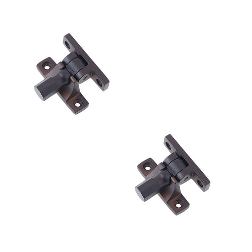 PACK Durable Fasteners Pattern Elegant Dark Bronze Finish Window Fastener (1)