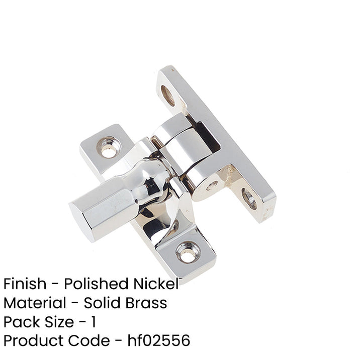 Stylish Polished Nickel Fasteners Pattern Modern Interiors Window Fastener-1