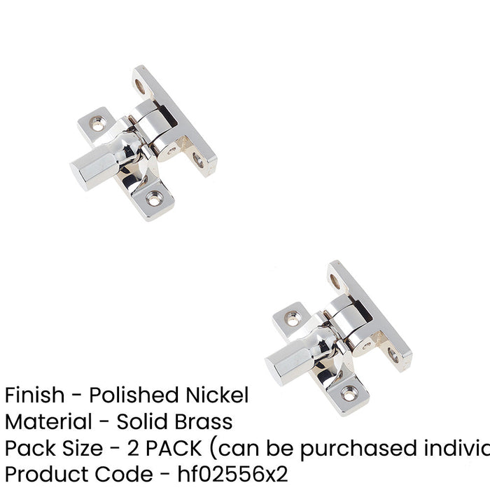 PACK Stylish Polished Nickel Fasteners Pattern Modern Interiors Window Fastener (1)-1