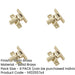 PACK Elegant Satin Brass Fasteners with Unique Pattern Design Window Fastener-1