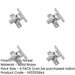 PACK Satin Nickel Fasteners Pattern Stylish Interiors Window Fastener-1