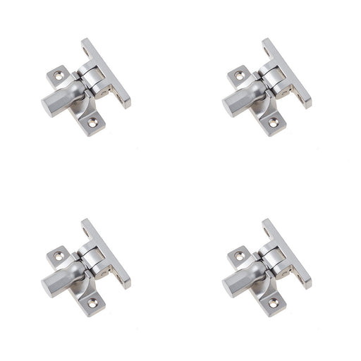 PACK Satin Nickel Fasteners Pattern Stylish Interiors Window Fastener