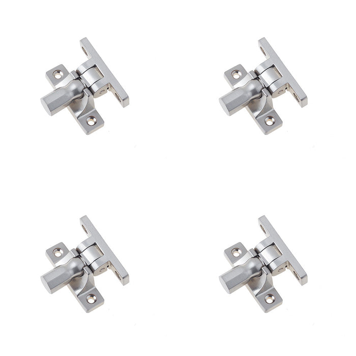 PACK Satin Nickel Fasteners Pattern Stylish Interiors Window Fastener