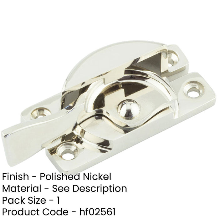 Polished Nickel Fasteners Modern Windows Window Fastener-1