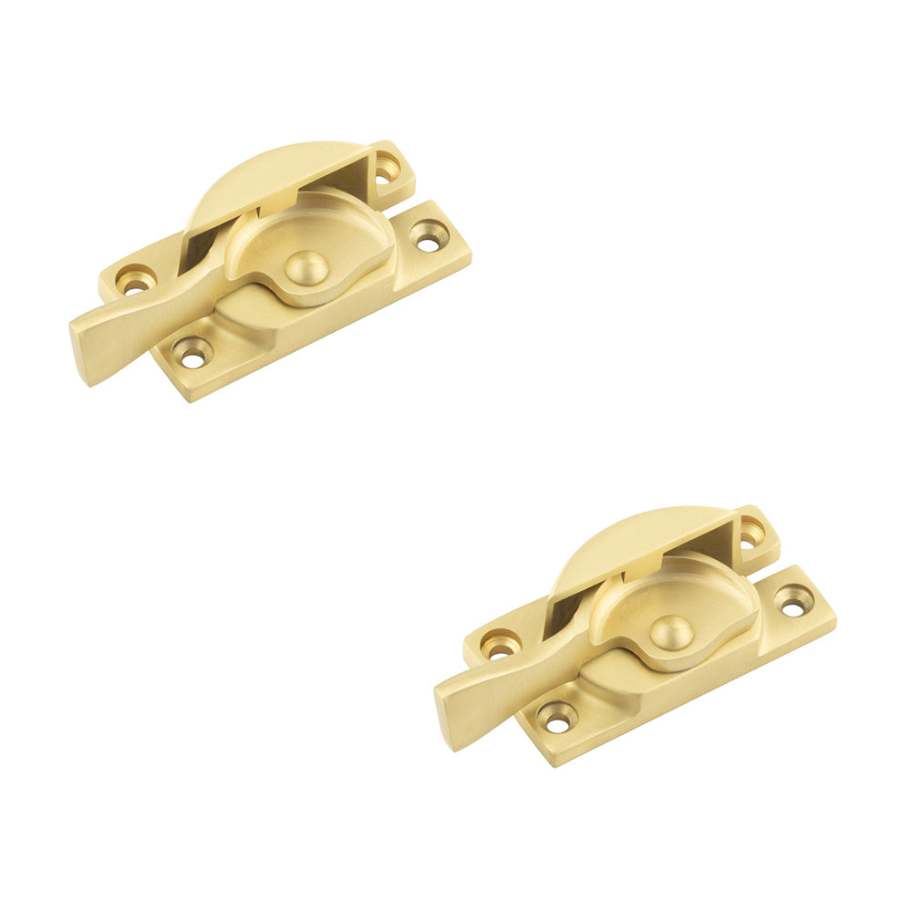 2 PACK Elegant Satin Brass Fasteners for Windows - Window Fastener ...