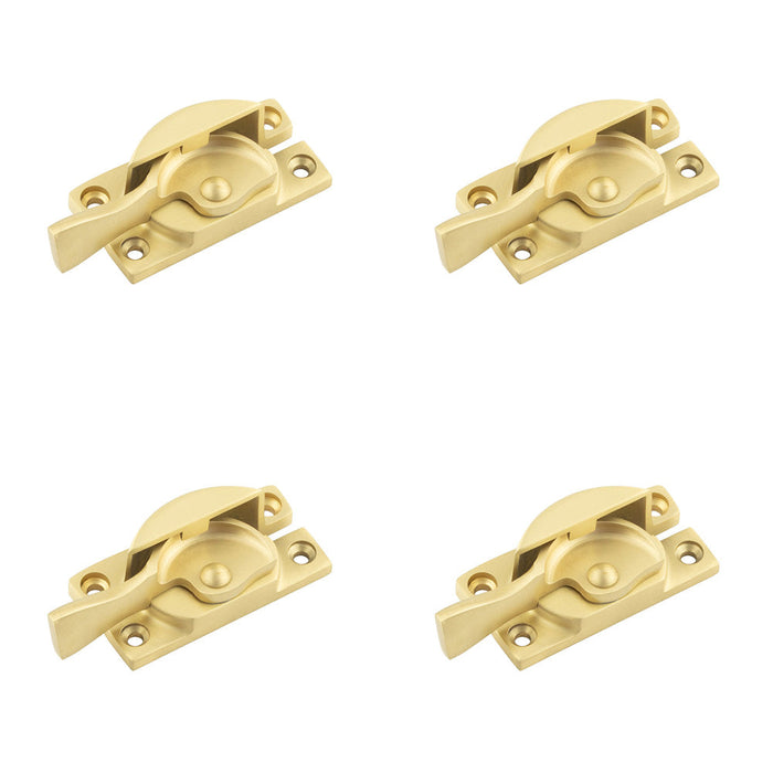 PACK Elegant Satin Brass Fasteners Windows Window Fastener