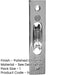 Premium Sash Roller with Rectangular Plate 118x26mm Polished Chrome Finish Window Fastener-1