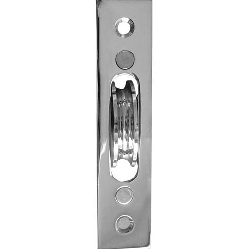 Premium Sash Roller with Rectangular Plate 118x26mm Polished Chrome Finish Window Fastener