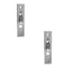 PACK Premium Sash Roller with Rectangular Plate 118x26mm Polished Chrome Finish Window Fastener (1)