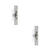 PACK Sash Roller with Rectangular Plate Satin Chrome 118x26mm Premium Quality Window Fastener (1)