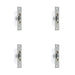 PACK Sash Roller with Rectangular Plate Satin Chrome 118x26mm Premium Quality Window Fastener