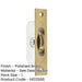 Premium Sash Roller with Rectangular Plate 118x26mm Polished Brass Smooth Operation Window Fastener-1