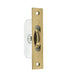 Premium Sash Roller with Rectangular Plate 118x26mm Polished Brass Smooth Operation Window Fastener