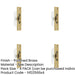 PACK Premium Sash Roller with Rectangular Plate 118x26mm Polished Brass Smooth Operation Window Fastener-1