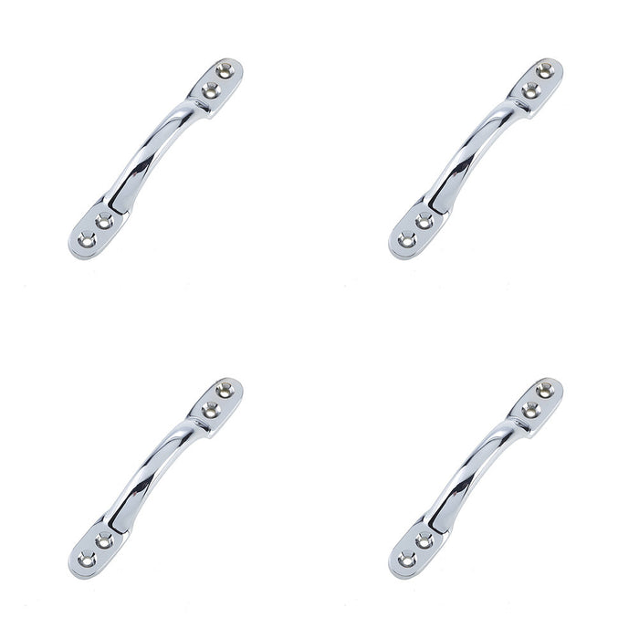 PACK Premium 152mm Polished Chrome Sash Handle Windows Window Fastener