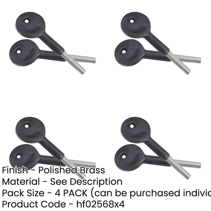 PACK High-Quality 75mm Locking Sash Stop Keys Enhanced Security Window Fastener-1