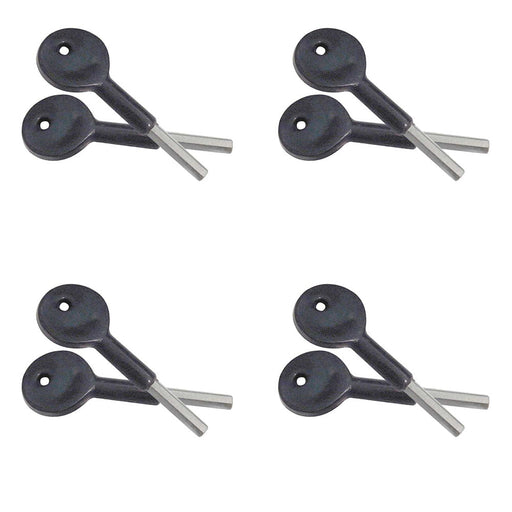 PACK High-Quality 75mm Locking Sash Stop Keys Enhanced Security Window Fastener