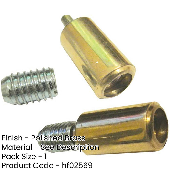 Elegant Polished Brass Locking Sash Stop Enhanced Security Window Fastener-1