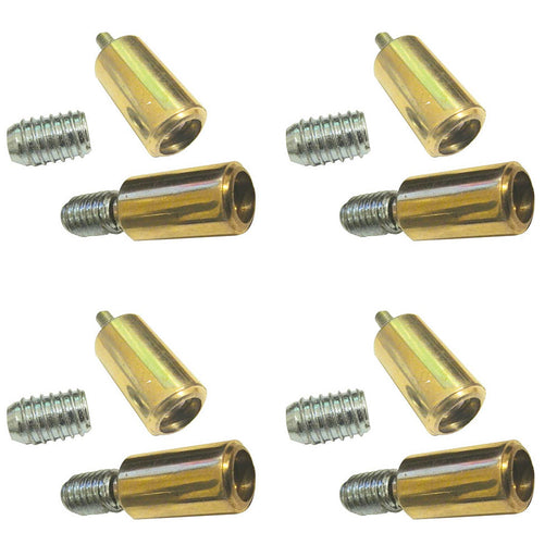 PACK Elegant Polished Brass Locking Sash Stop Enhanced Security Window Fastener