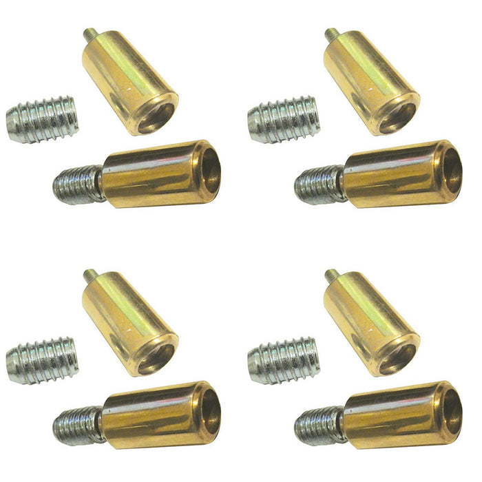 PACK Elegant Polished Brass Locking Sash Stop Enhanced Security Window Fastener