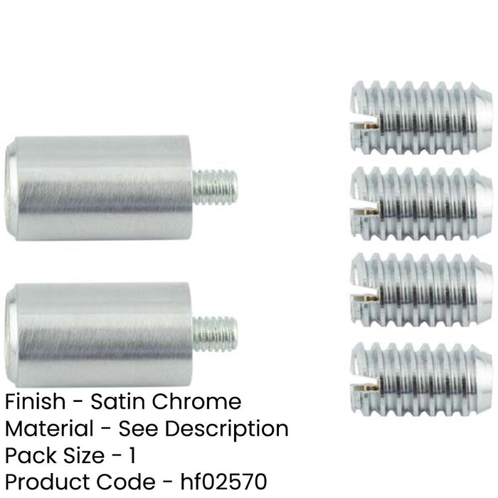 Satin Chrome Locking Sash Stop Enhanced Security Window Fastener-1