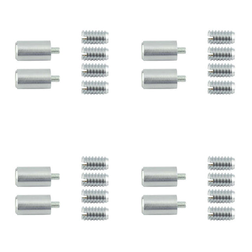 PACK Satin Chrome Locking Sash Stop Enhanced Security Window Fastener