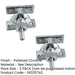 PACK Durable Heavy Fasteners 57x22mm Polished Chrome Finish Window Fastener (1)-1
