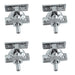 PACK Durable Heavy Fasteners 57x22mm Polished Chrome Finish Window Fastener