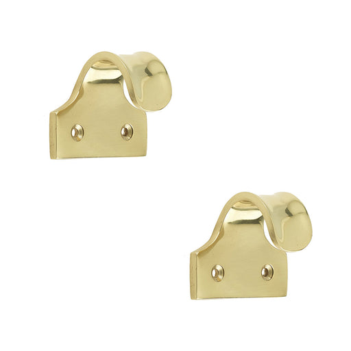 PACK Premium 50mm Polished Brass Sash Lifts Windows Doors Window Fastener (1)