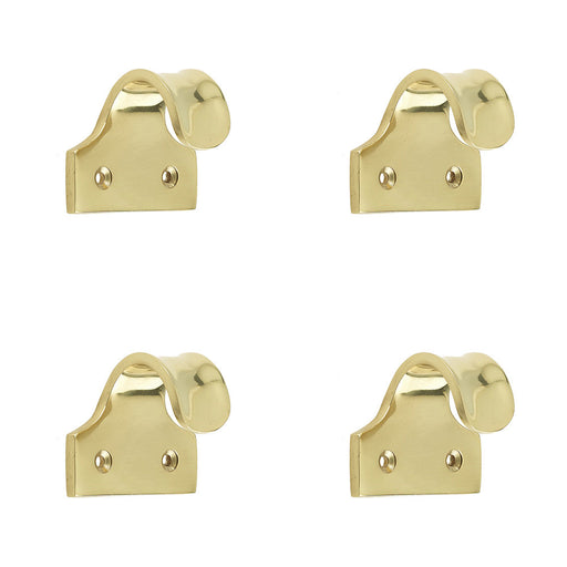 PACK Premium 50mm Polished Brass Sash Lifts Windows Doors Window Fastener