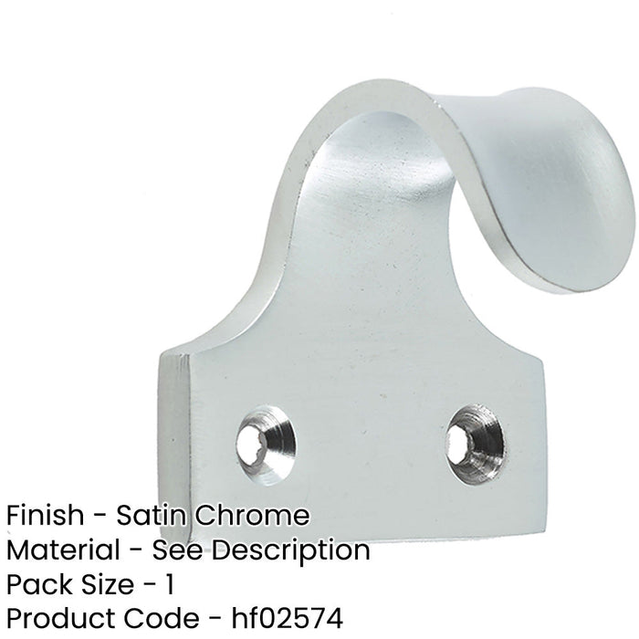 Premium 50mm Satin Chrome Brass Sash Lifts Windows Window Fastener-1