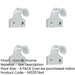PACK Premium 50mm Satin Chrome Brass Sash Lifts Windows Window Fastener-1