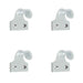 PACK Premium 50mm Satin Chrome Brass Sash Lifts Windows Window Fastener
