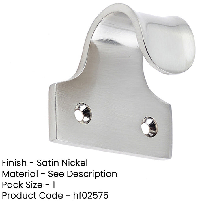 Premium Brass Sash Lifts Satin Nickel Finish 50mm Window Fastener-1