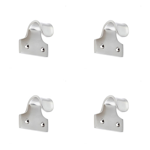 PACK Premium Brass Sash Lifts Satin Nickel Finish 50mm Window Fastener